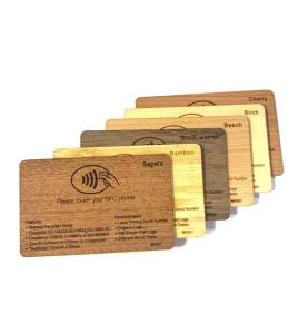 Targeta de fusta RFID