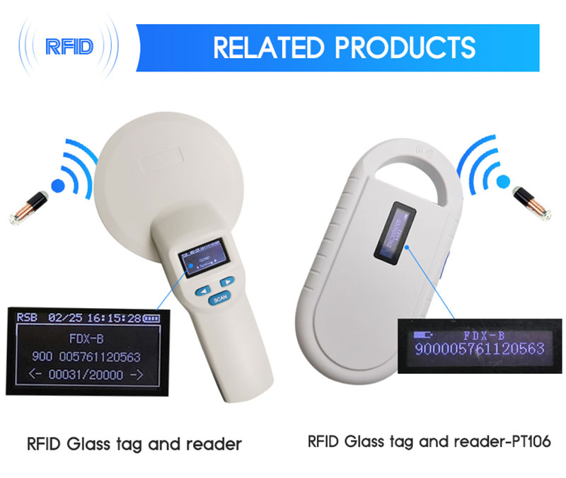 Etiqueta bioelectrònica de tub de vidre RFID d'injecció d'animals 4