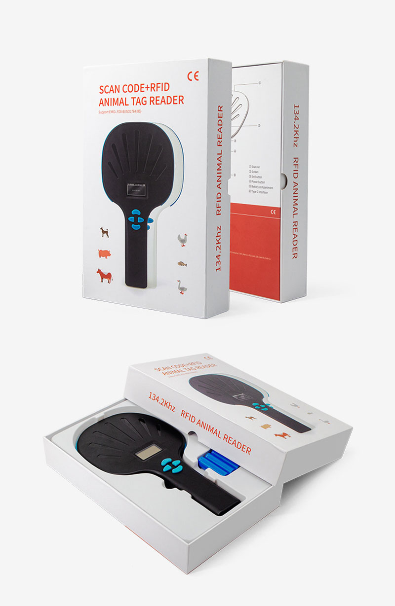 Lector d'etiquetes d'animals RFID de mà multifunció 9