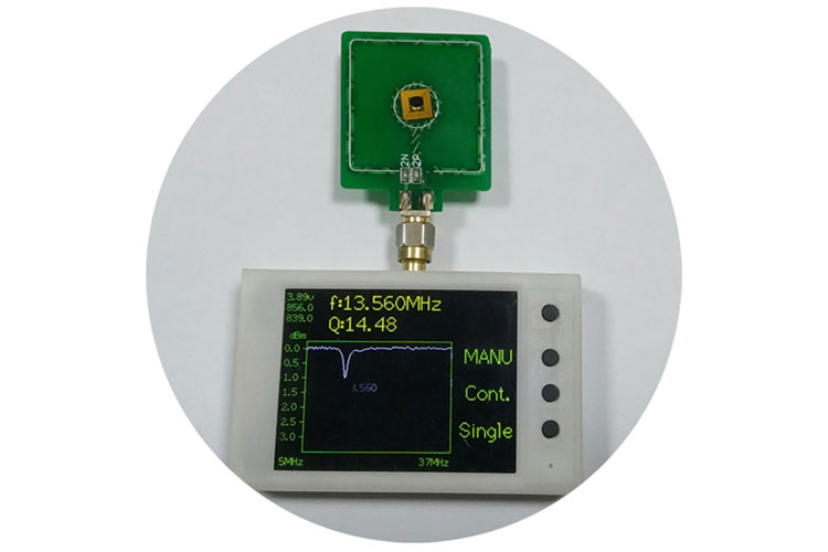 Etiqueta nfc petita reescrivible antimetall RFID mini amb antena de coure 2