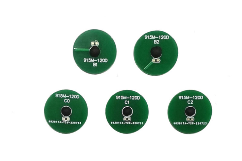 Etiqueta UHF de 12 mm de material PCB resistent a alta temperatura RFID electrònica protocol d'etiquetes ISO/IEC18000-6